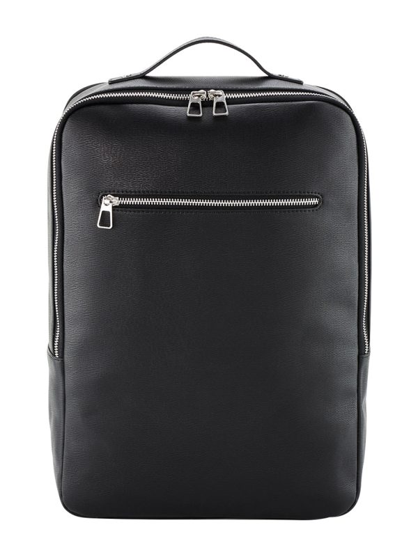 Black Tailored luxe PU backpack