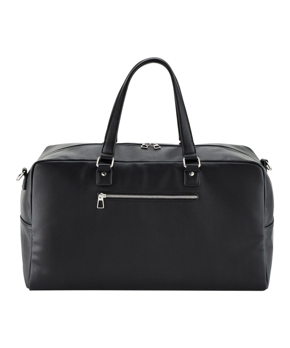 Black Tailored luxe PU weekender