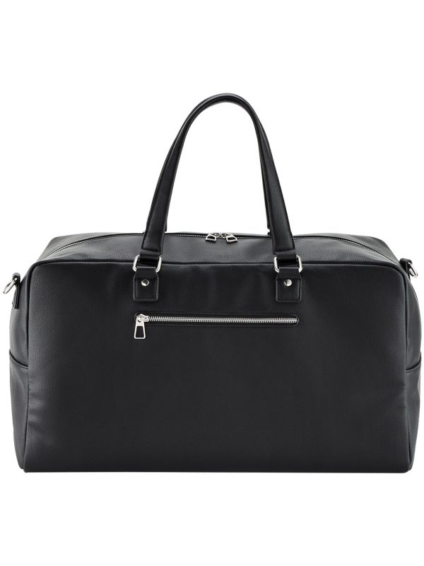 Black Tailored luxe PU weekender