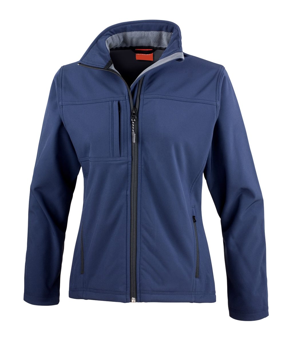 Navy Women's classic softshell jacket