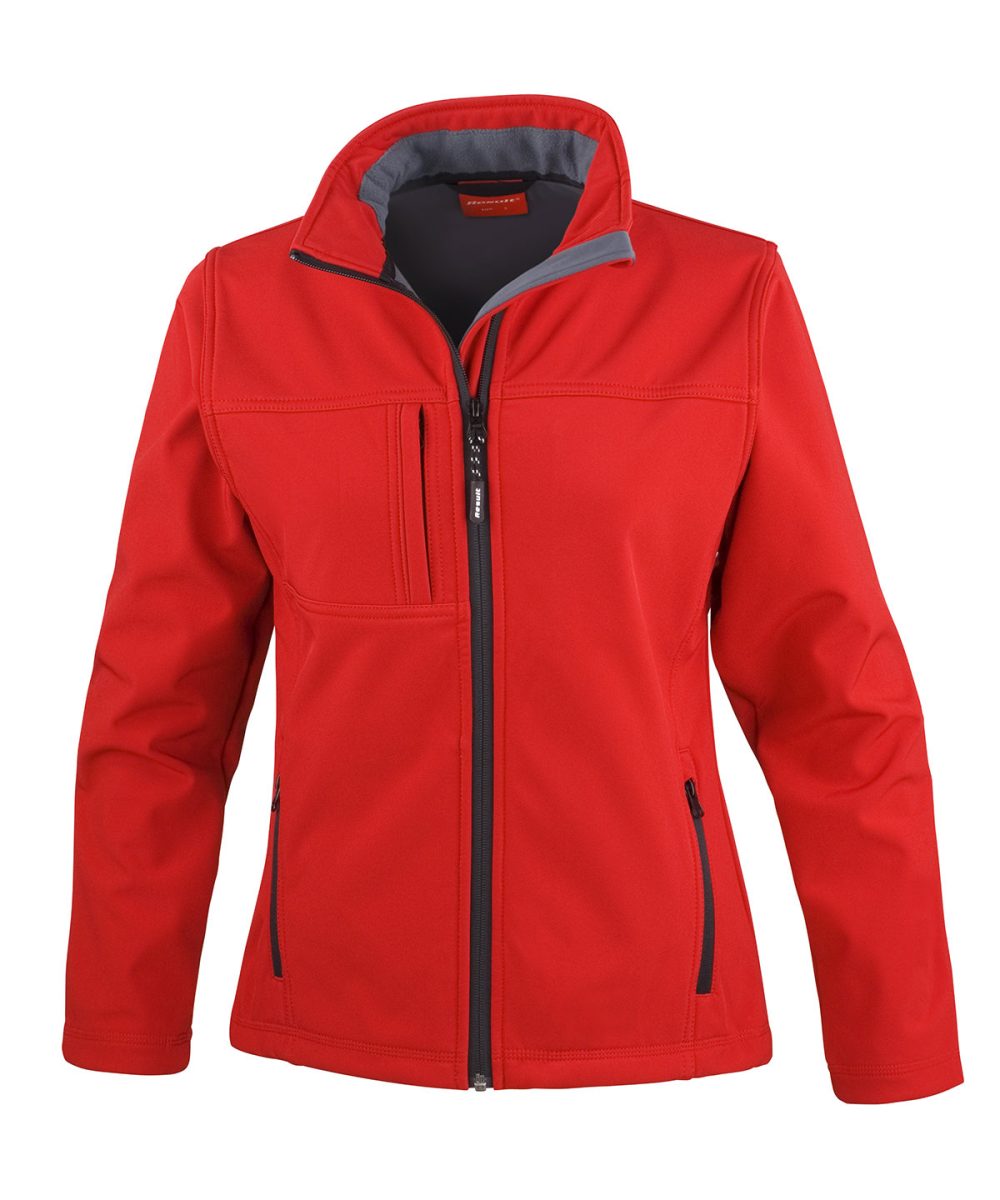 Red Women's classic softshell jacket