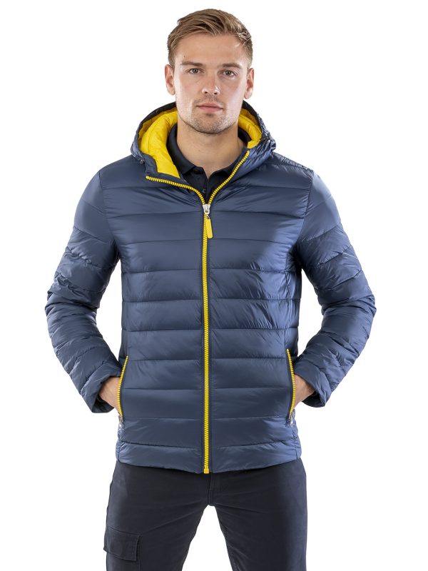 Urban snow bird hooded jacket