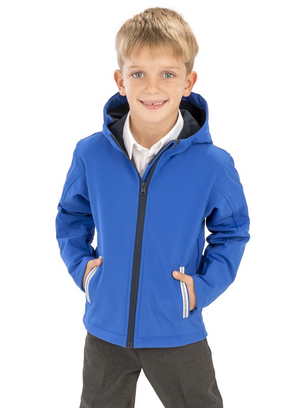 Core junior TX performance hooded softshell jacket