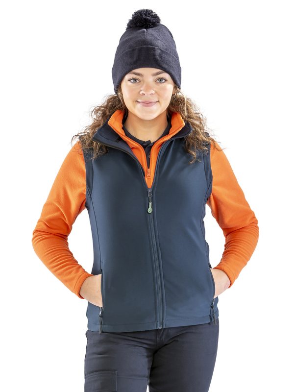 Women's printable softshell bodywarmer