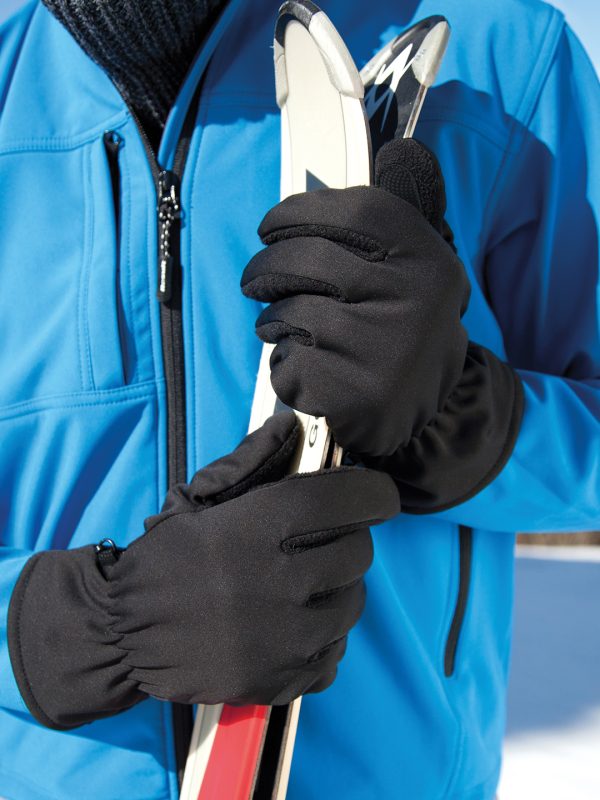 Softshell thermal glove