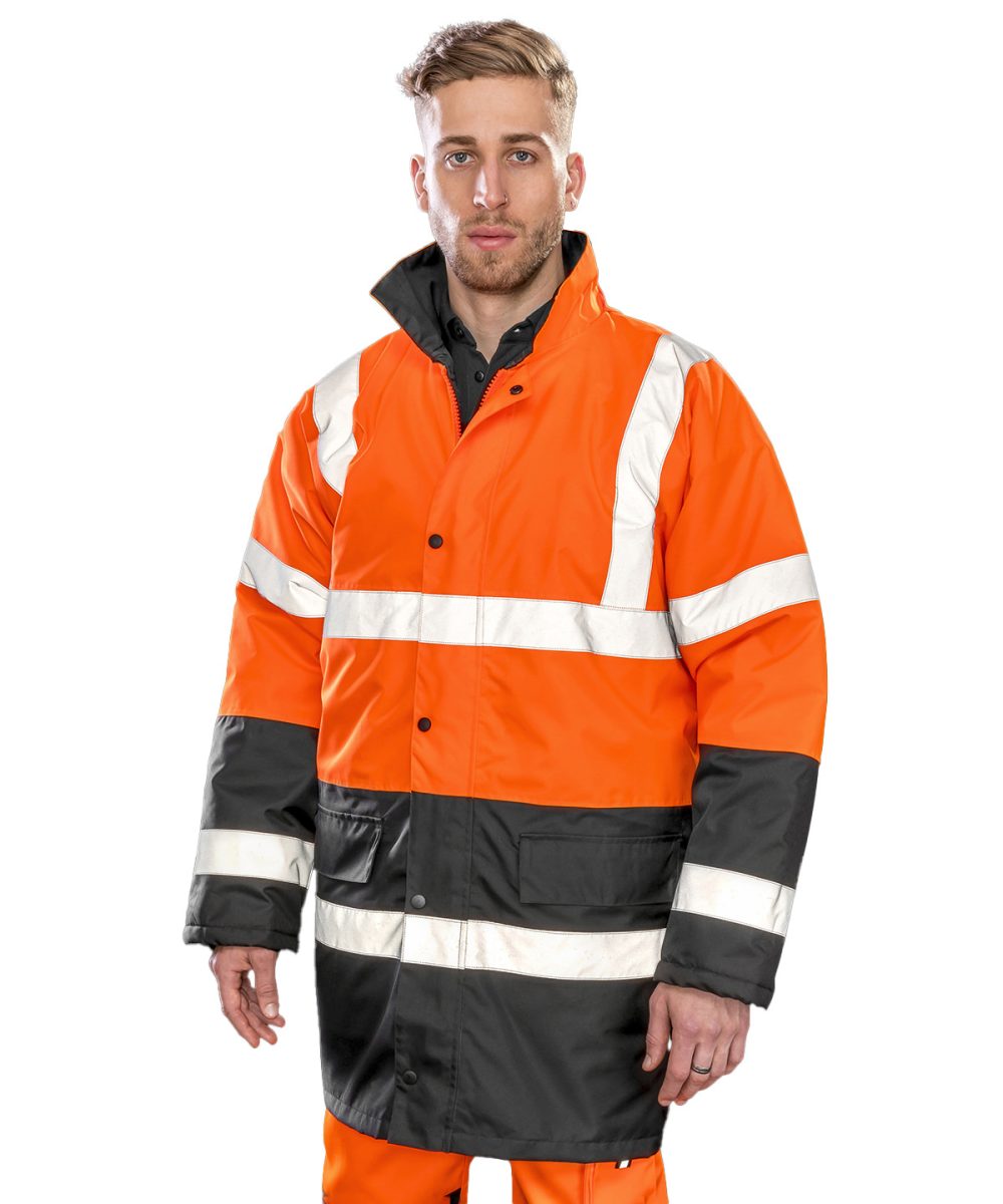 Motorway two-tone safety coat