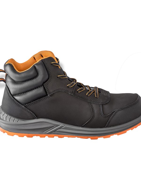 Black/Grey/Orange Stirling safety boot