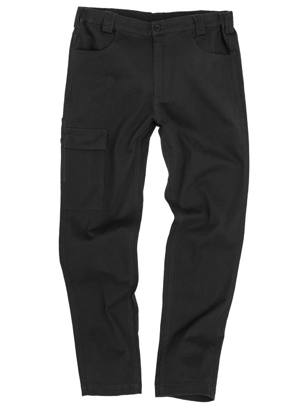 Black Super-stretch slim chino