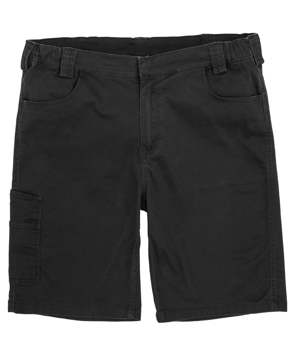 Black Super-stretch slim chino shorts