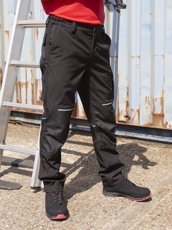 Slim softshell work trouser