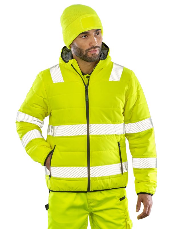 Recycled ripstop padded safety jacket