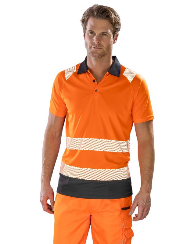 Recycled safety polo