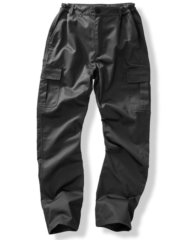 Black Recycled work-guard utility trousers