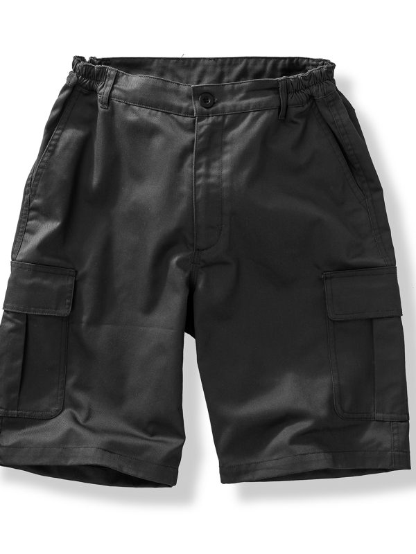 Black Recycled work-guard utility shorts