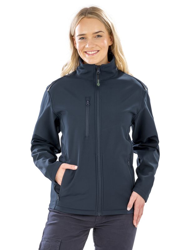 Women's recycled 3-layer printable softshell jacket