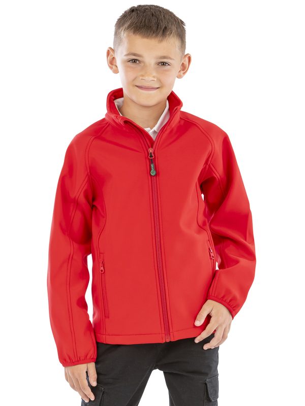 Recycled 2-layer printable junior softshell