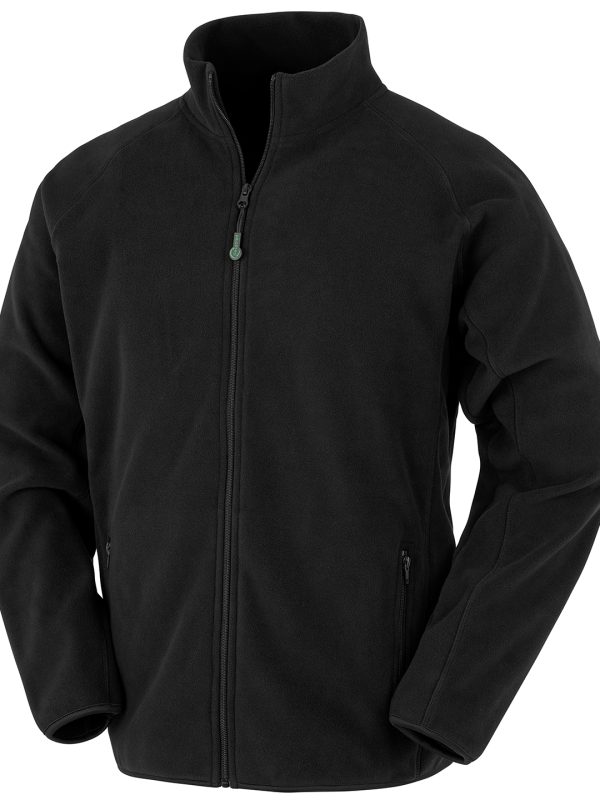 Black Recycled fleece polarthermic jacket