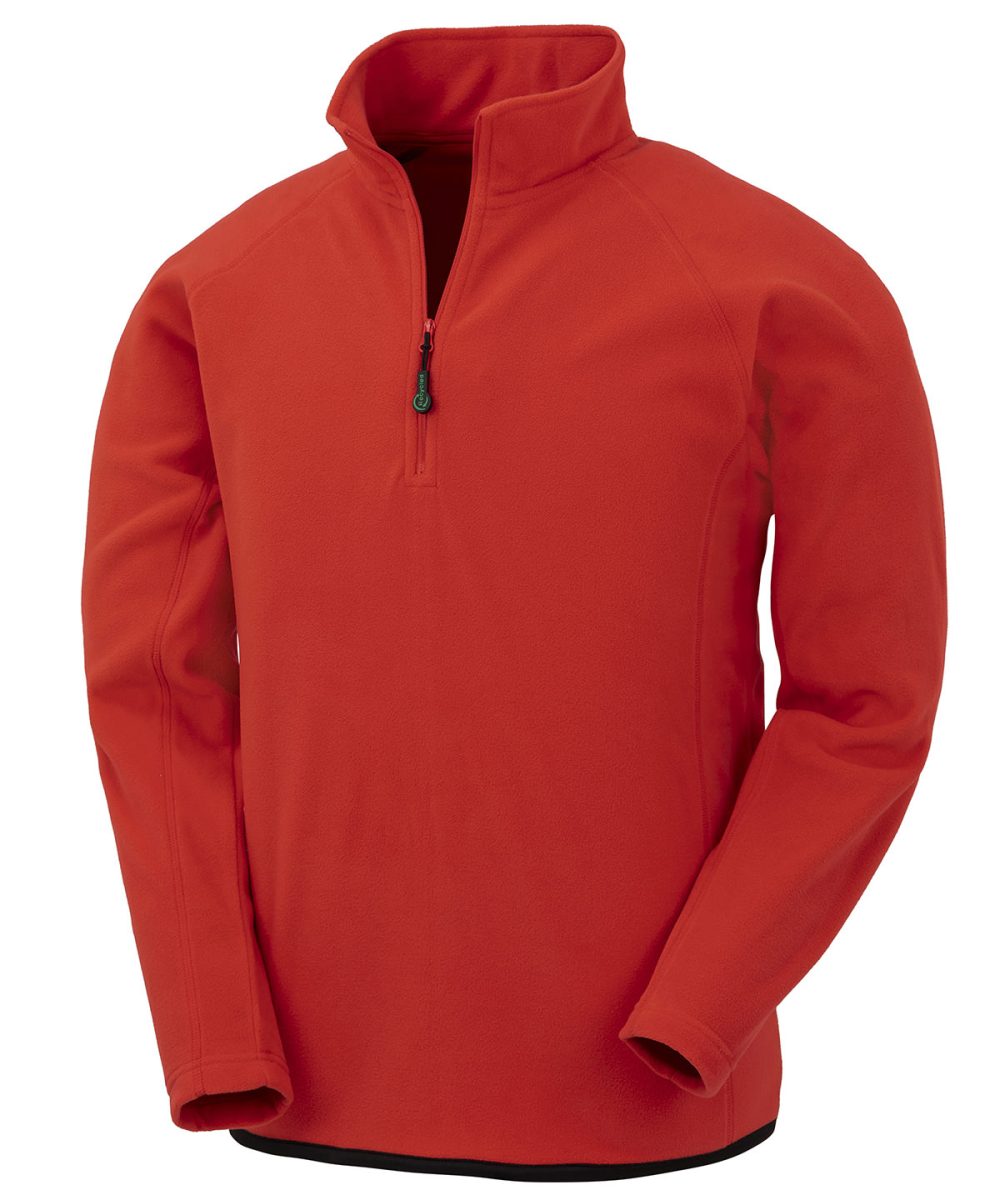 Red Recycled microfleece top