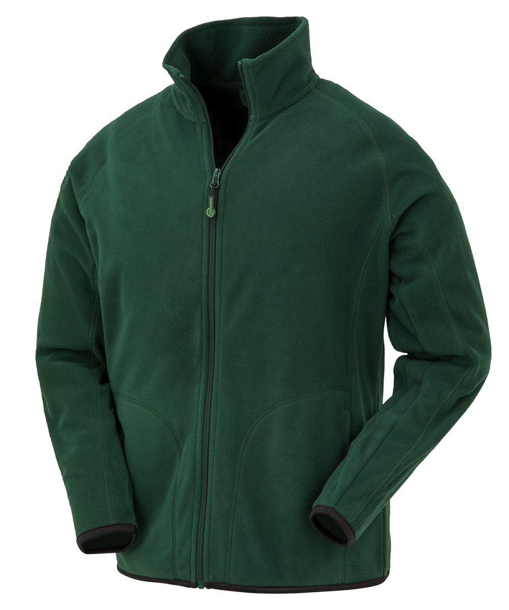 Forest Green Recycled microfleece jacket