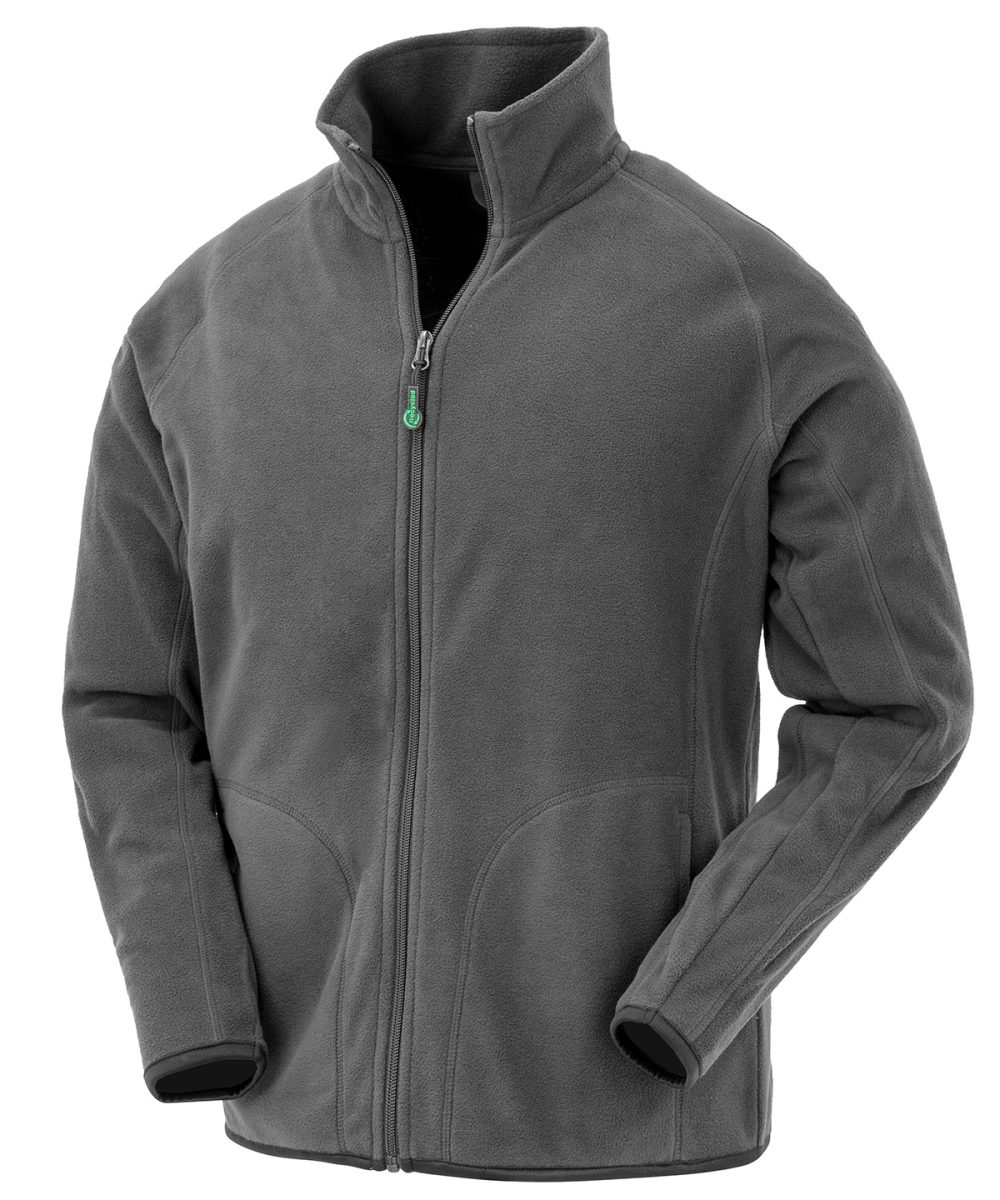 Grey Recycled microfleece jacket