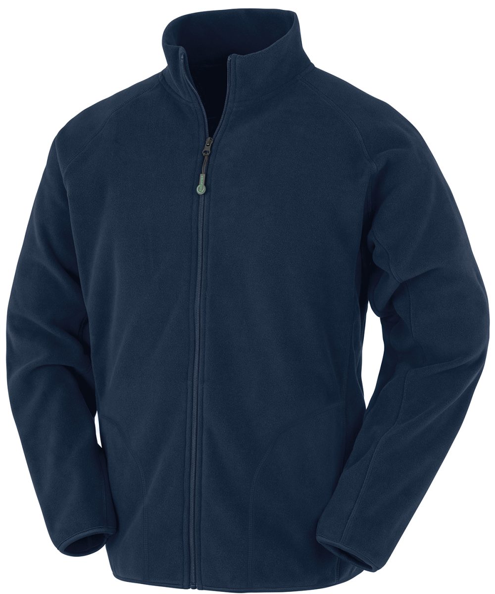 Navy Recycled microfleece jacket