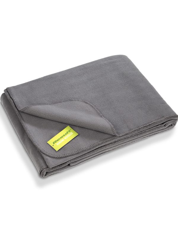 Grey Recycled fleece blanket