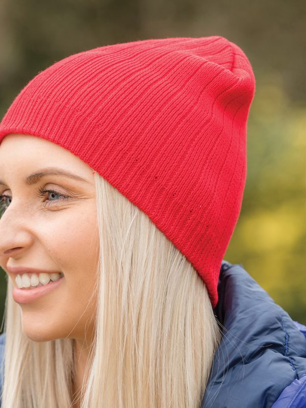 Cotton knitted beanie hat