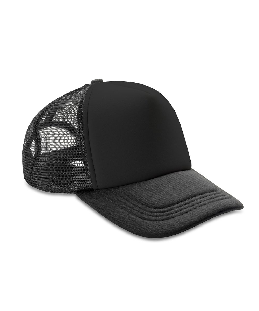 Black/Black Core Detroit ½ mesh truckers cap