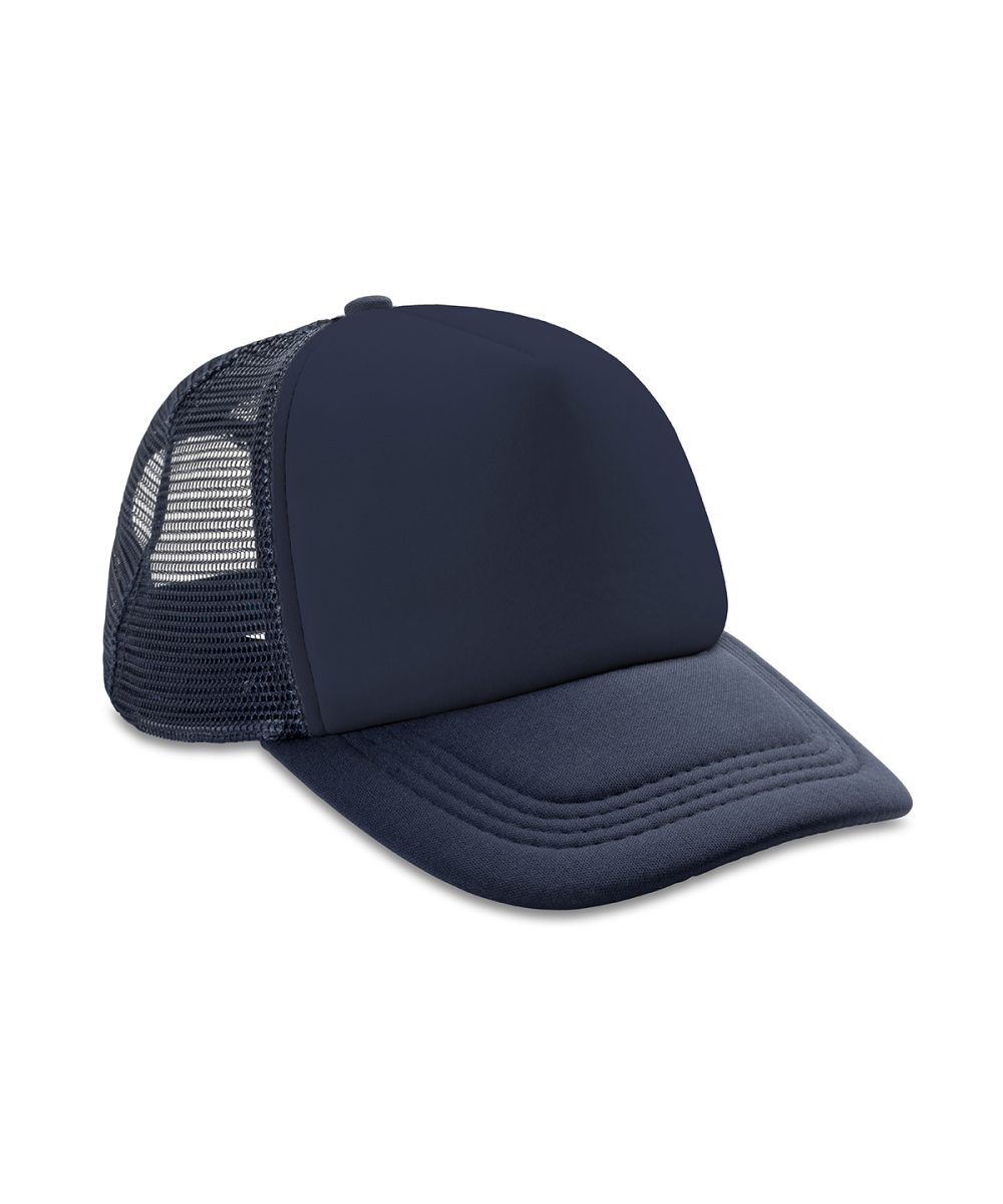 Navy/Navy Core Detroit ½ mesh truckers cap