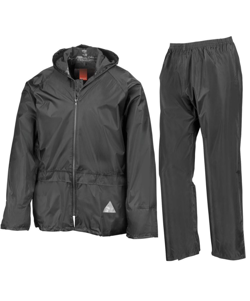 Black Waterproof jacket and trouser set