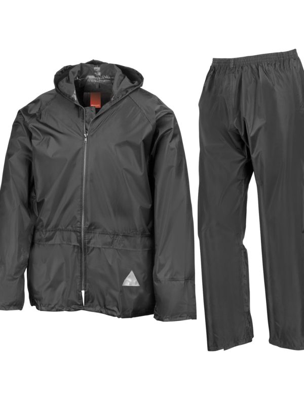 Black Waterproof jacket and trouser set