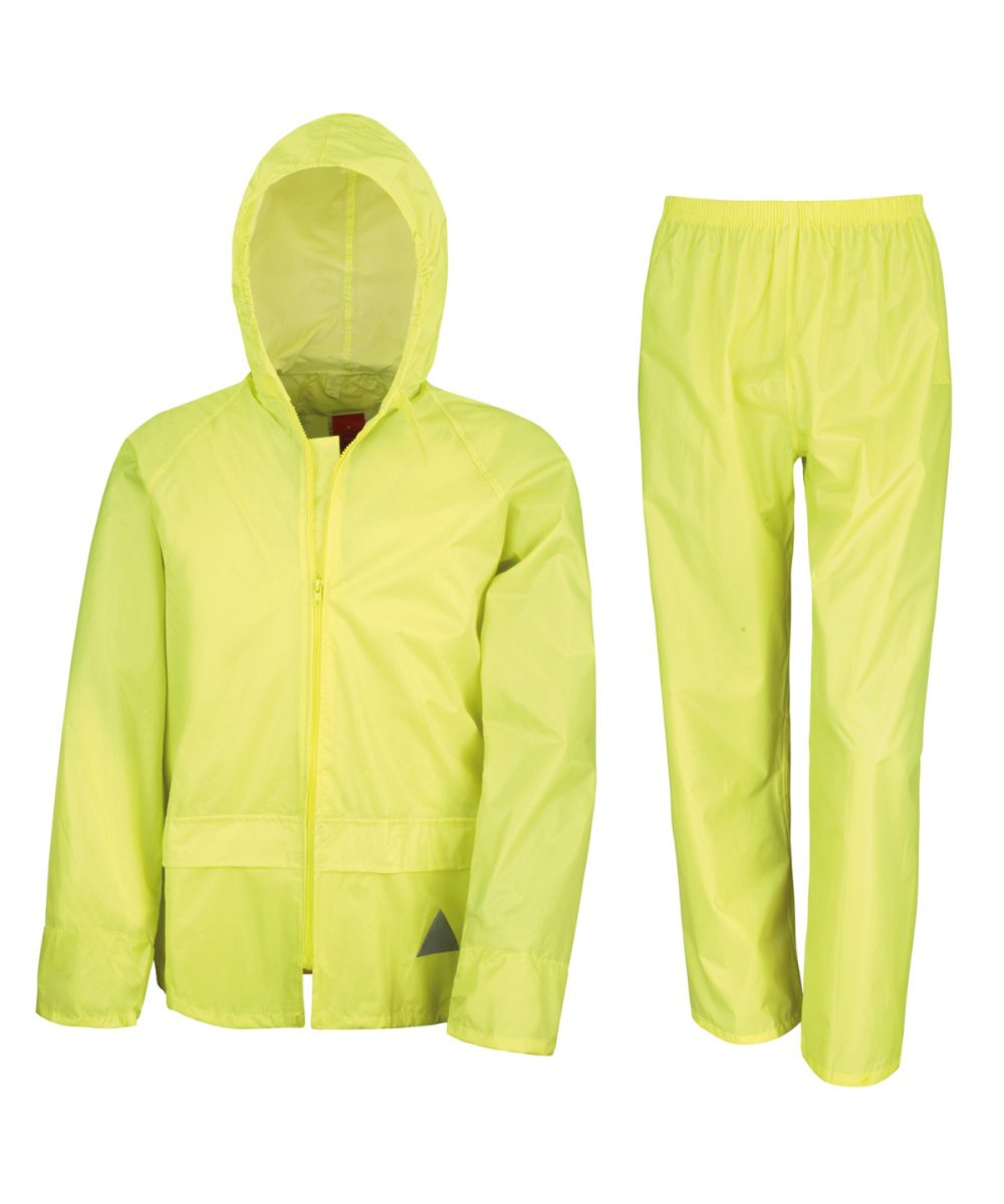 Neon Yellow Waterproof jacket and trouser set