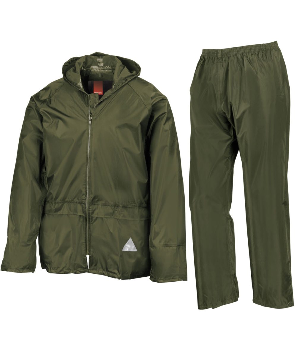 Olive Waterproof jacket and trouser set