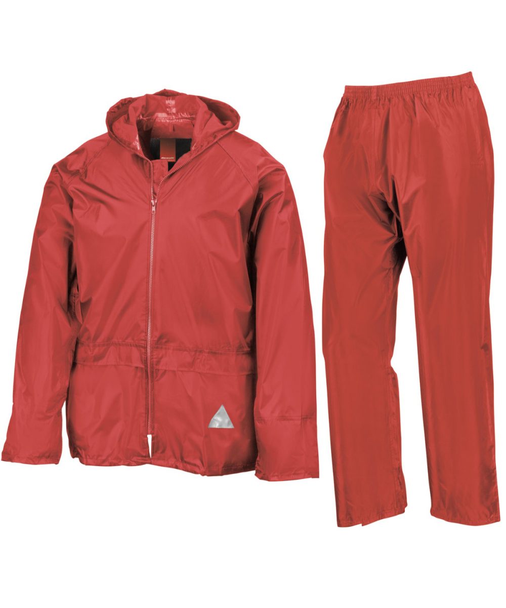 Red Waterproof jacket and trouser set