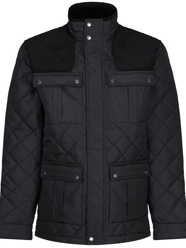 Black Padbury diamond quilt jacket