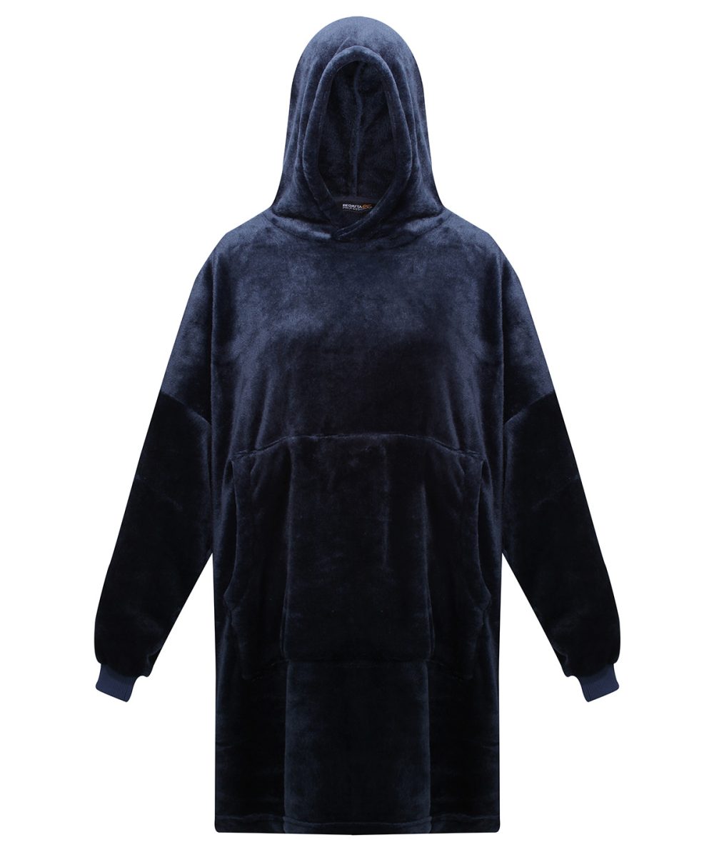 Navy Snuggler oversized fleece hoodie