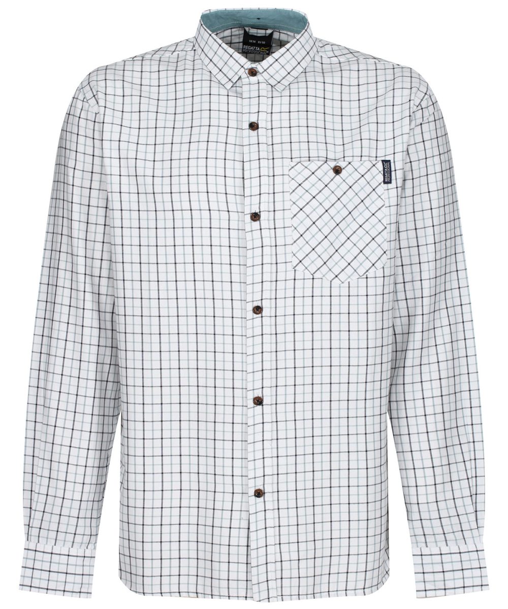 Blue Tattersall check shirt