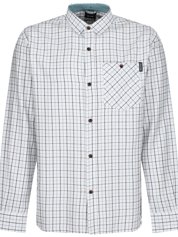 Blue Tattersall check shirt