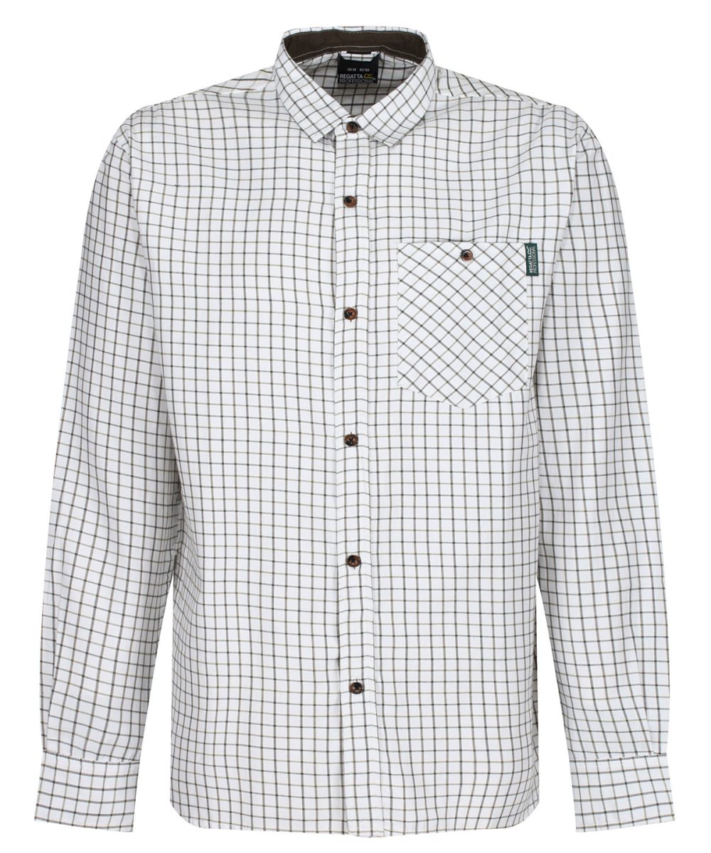 Green Tattersall check shirt