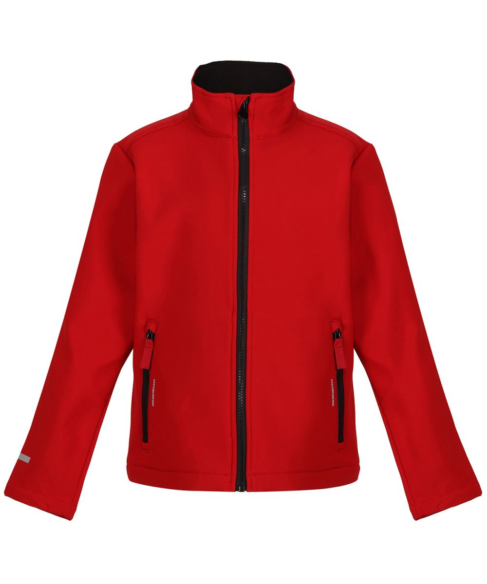 Classic Red/Black Kids Ablaze softshell jacket