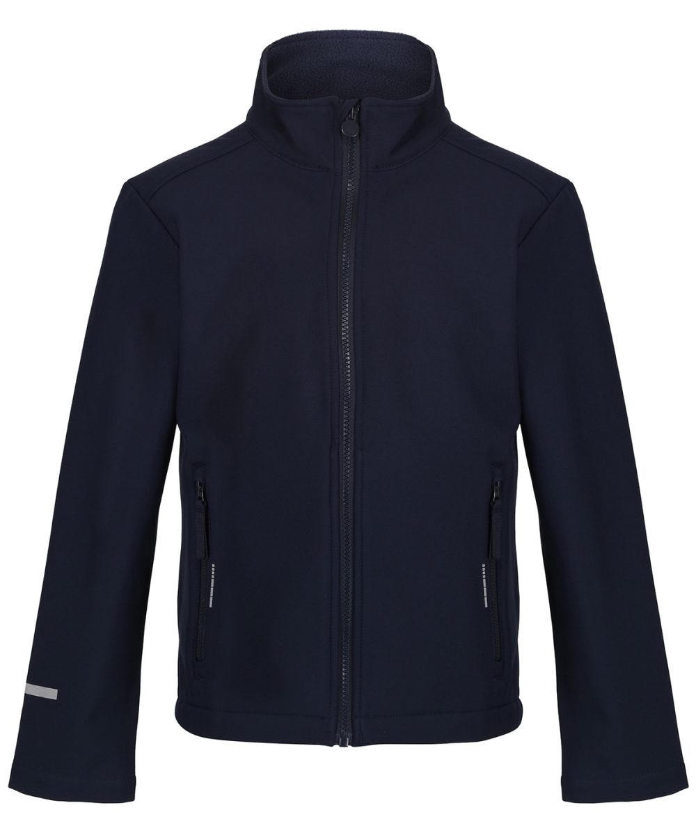 Navy Kids Ablaze softshell jacket