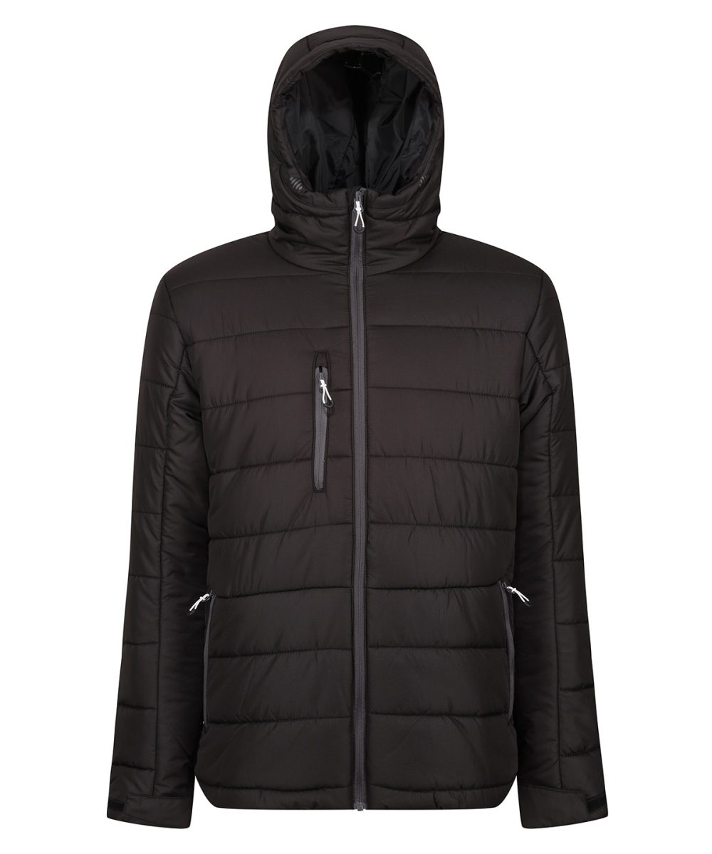 Black/Seal Navigate thermal hooded jacket