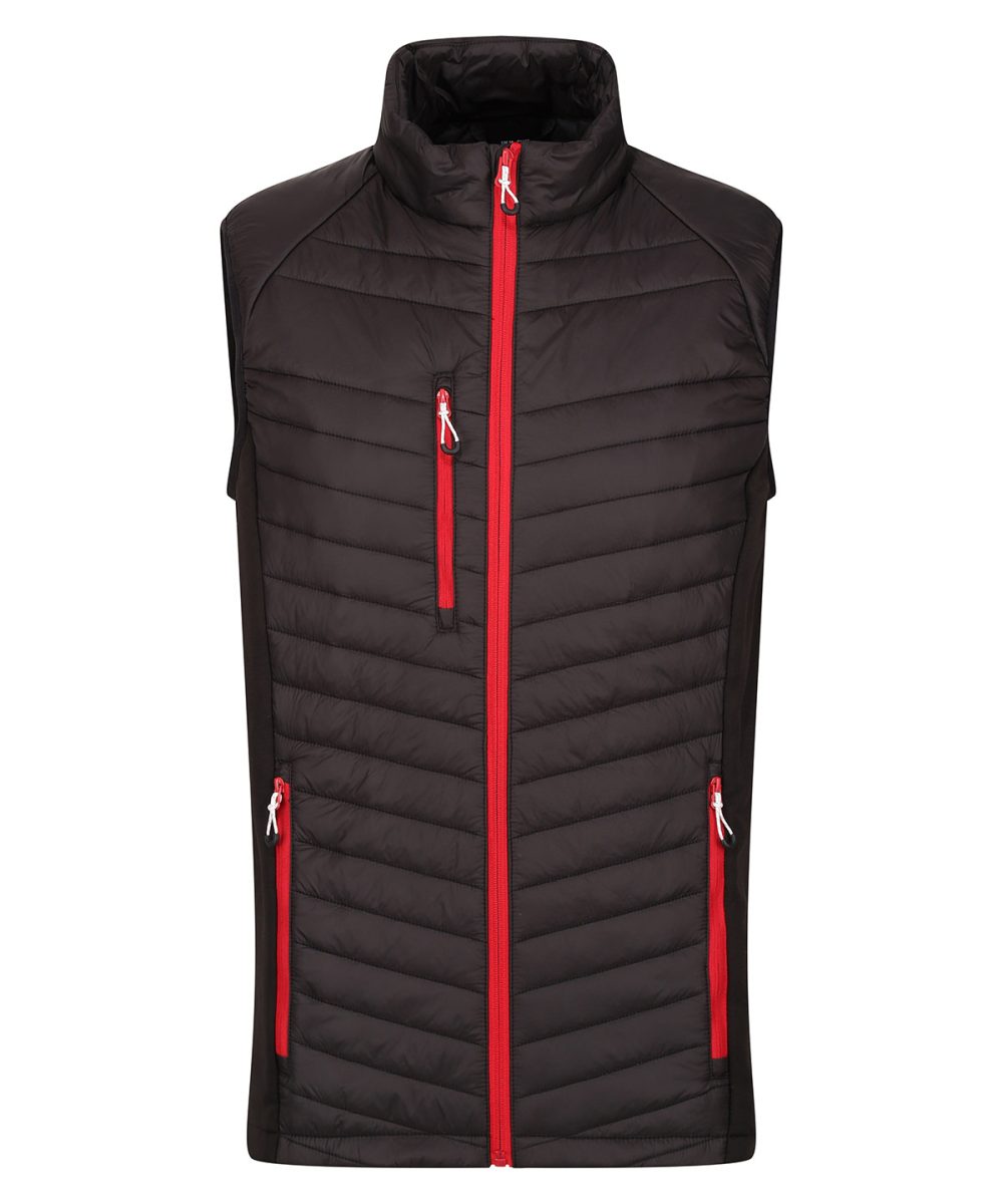 Black/Classic Red Navigate hybrid bodywarmer