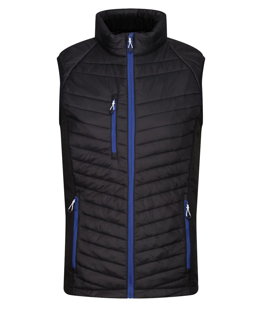 Black/New Royal Navigate hybrid bodywarmer