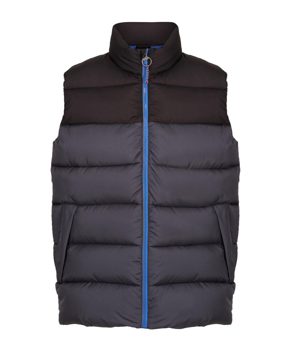 Seal Grey/Black Vintage puffer vest