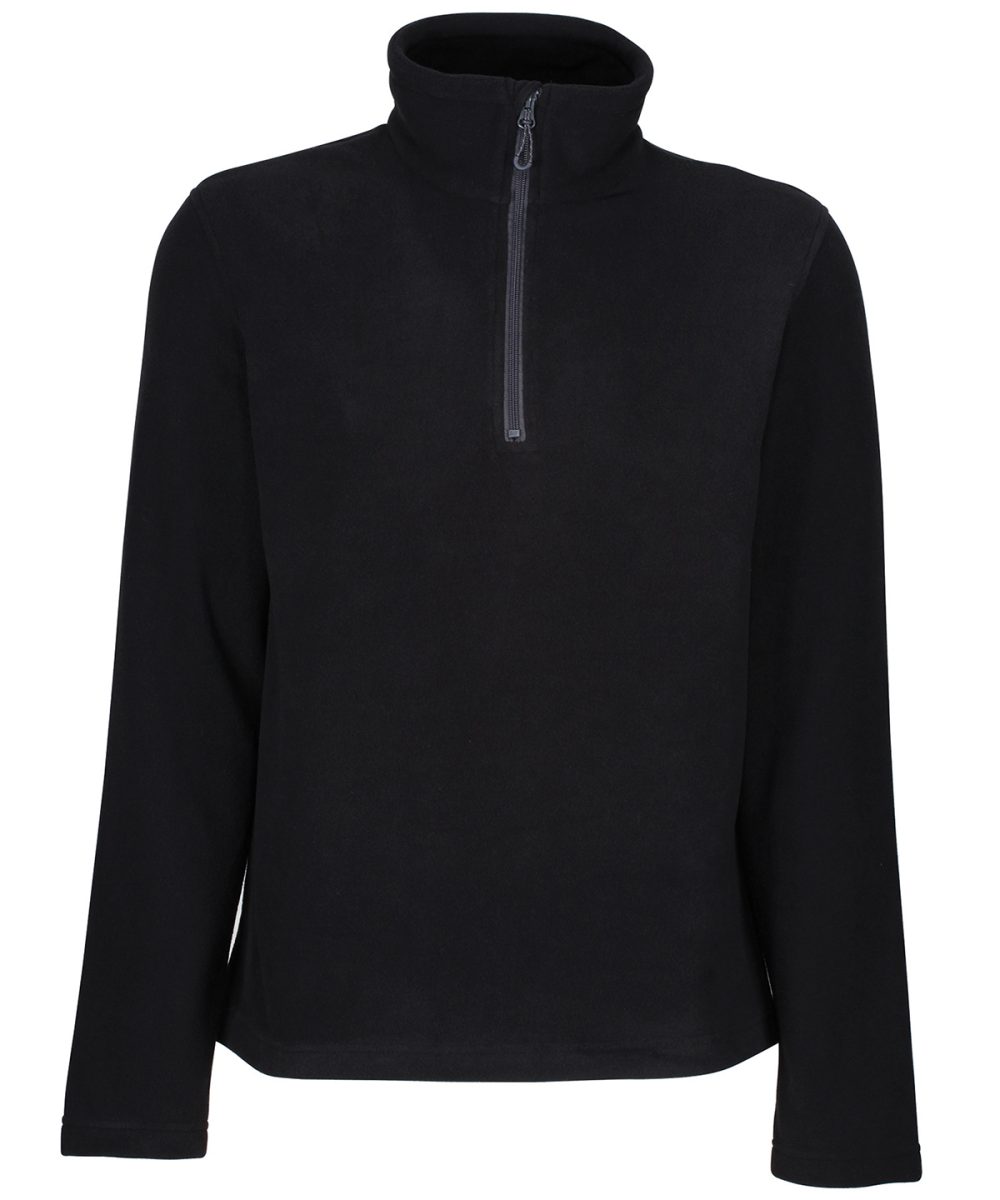 Black Honestly made recycled half zip fleece