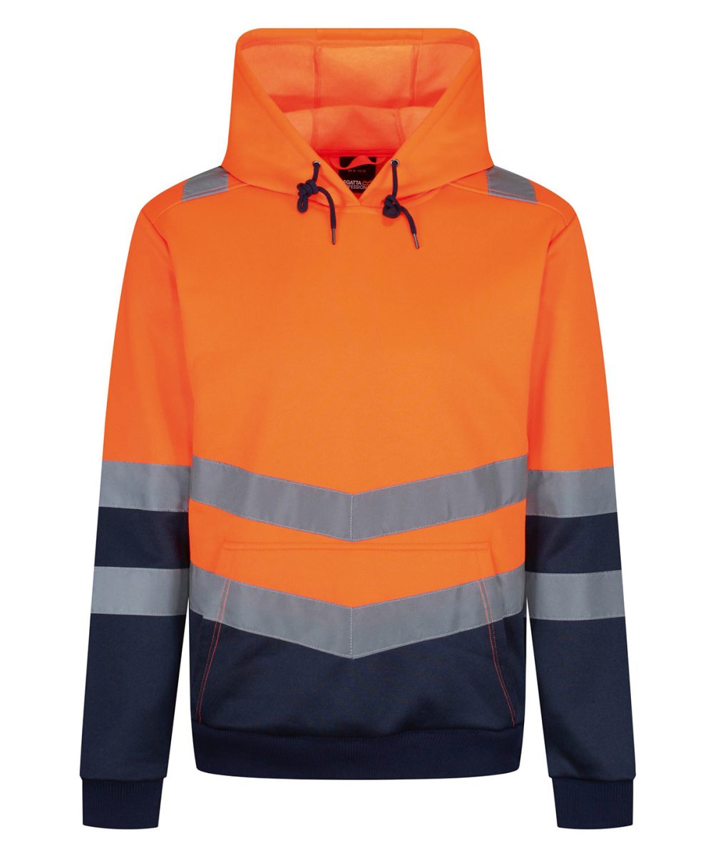 Orange Pro hi-vis overhead hoodie