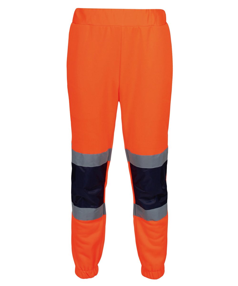 Orange/Navy Pro hi-vis joggers