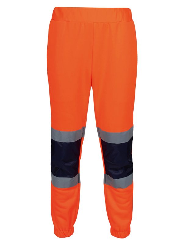 Orange/Navy Pro hi-vis joggers