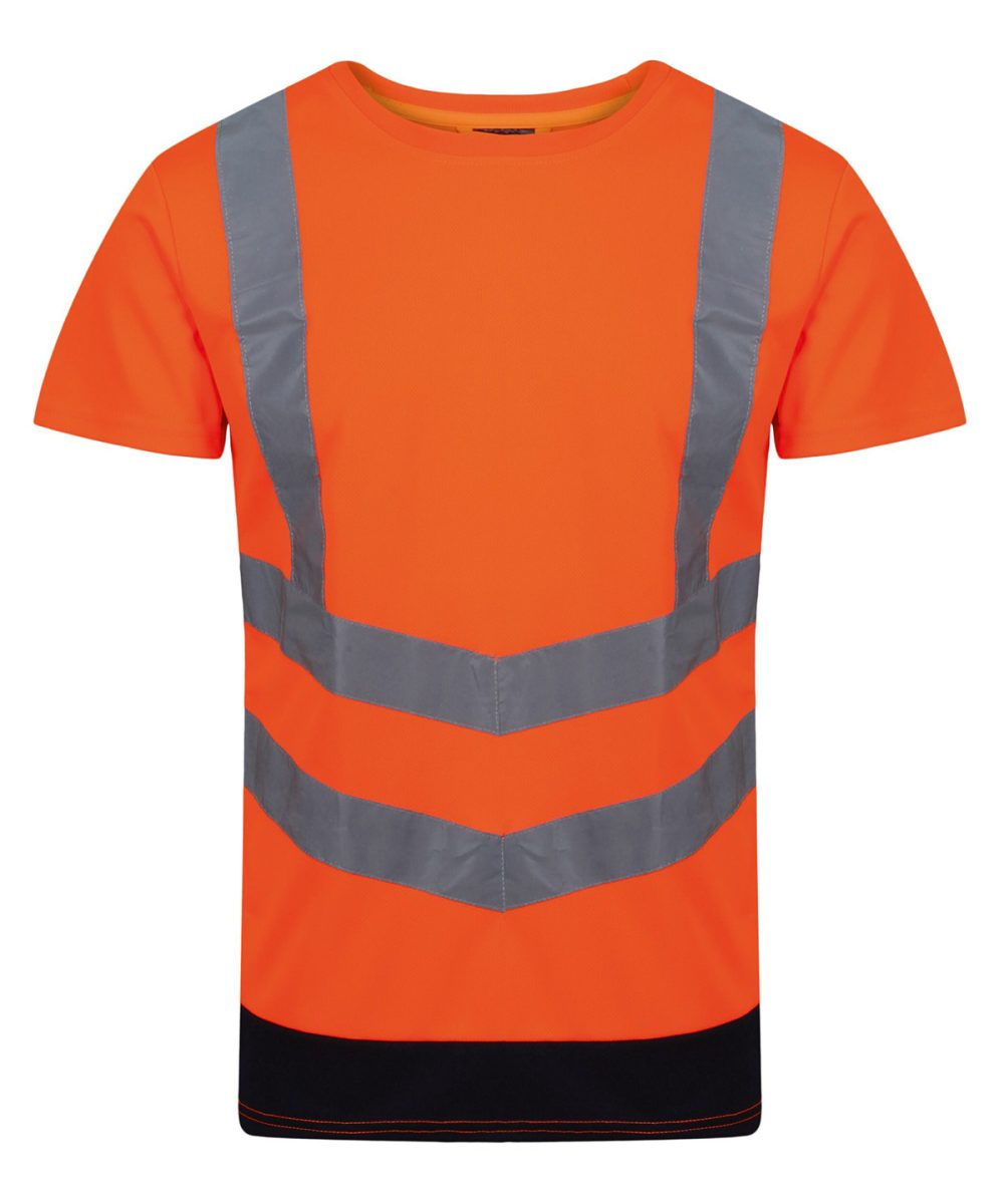 Orange/Navy Pro hi-vis short sleeve t-shirt